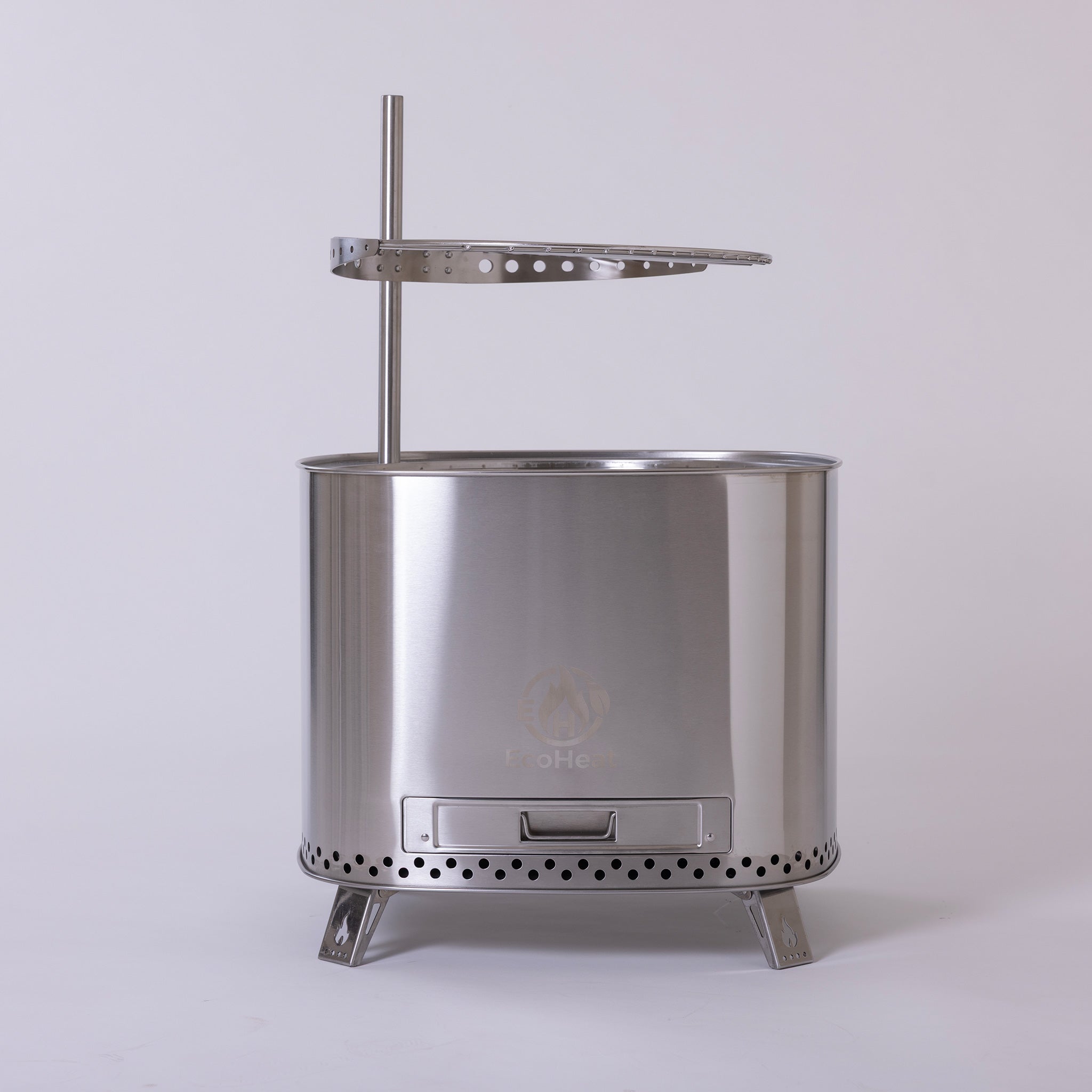 Inferno Grill Smokeless Fire Pit with Adjustable BBQ Grill 50cm