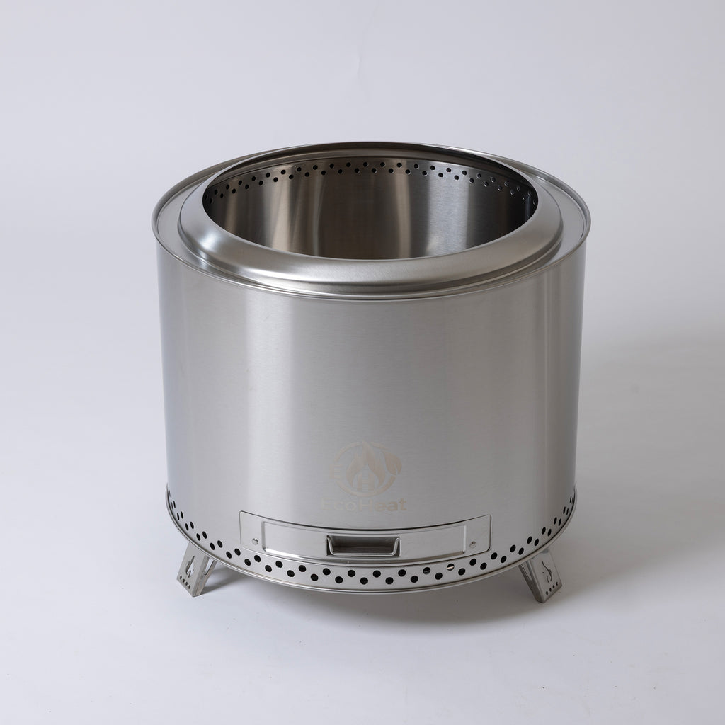 Vulcan Smokeless Fire Pit 50cm with Ash Pan & Stand 304 Steel
