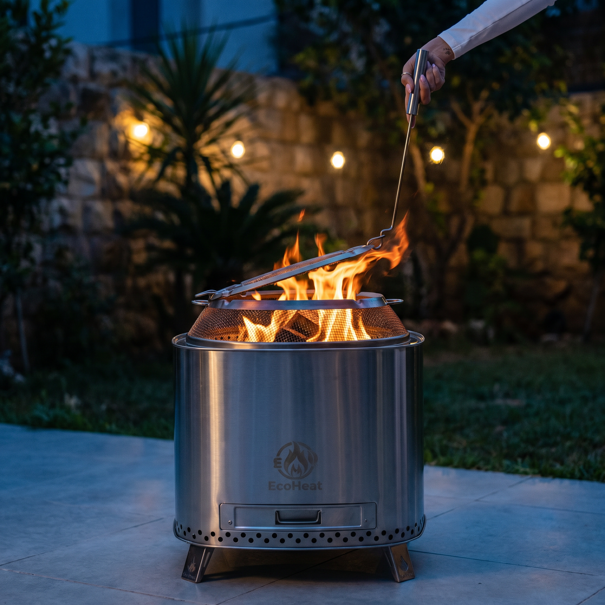 Inferno Smokeless Fire Pit 50cm with Ash Pan 304 Steel